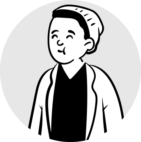 landing logo of person